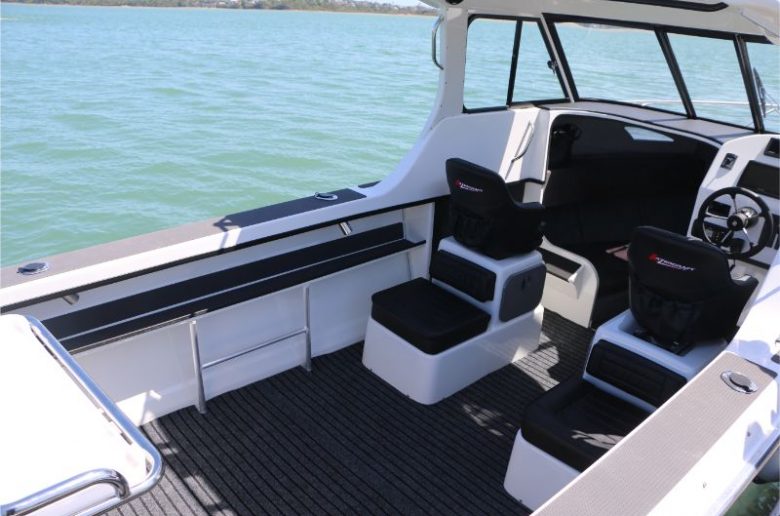 Fishermen and families alike will enjoy the spacious cockpit.