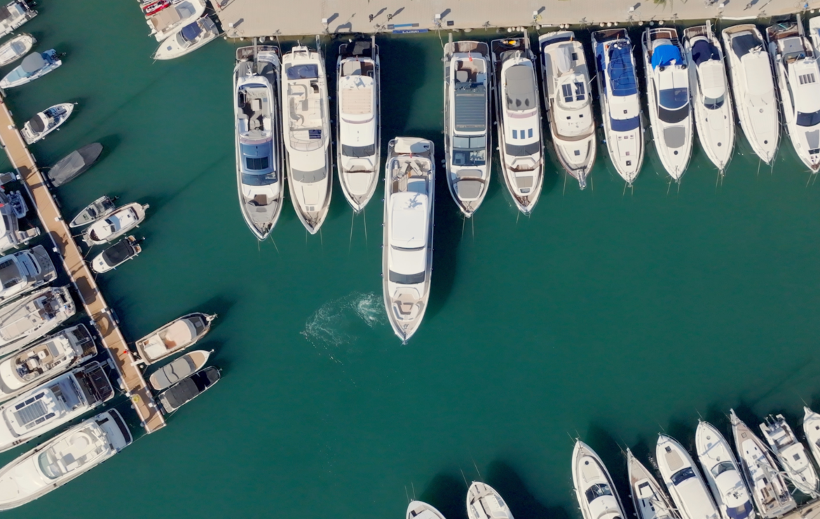 Marina overhead view